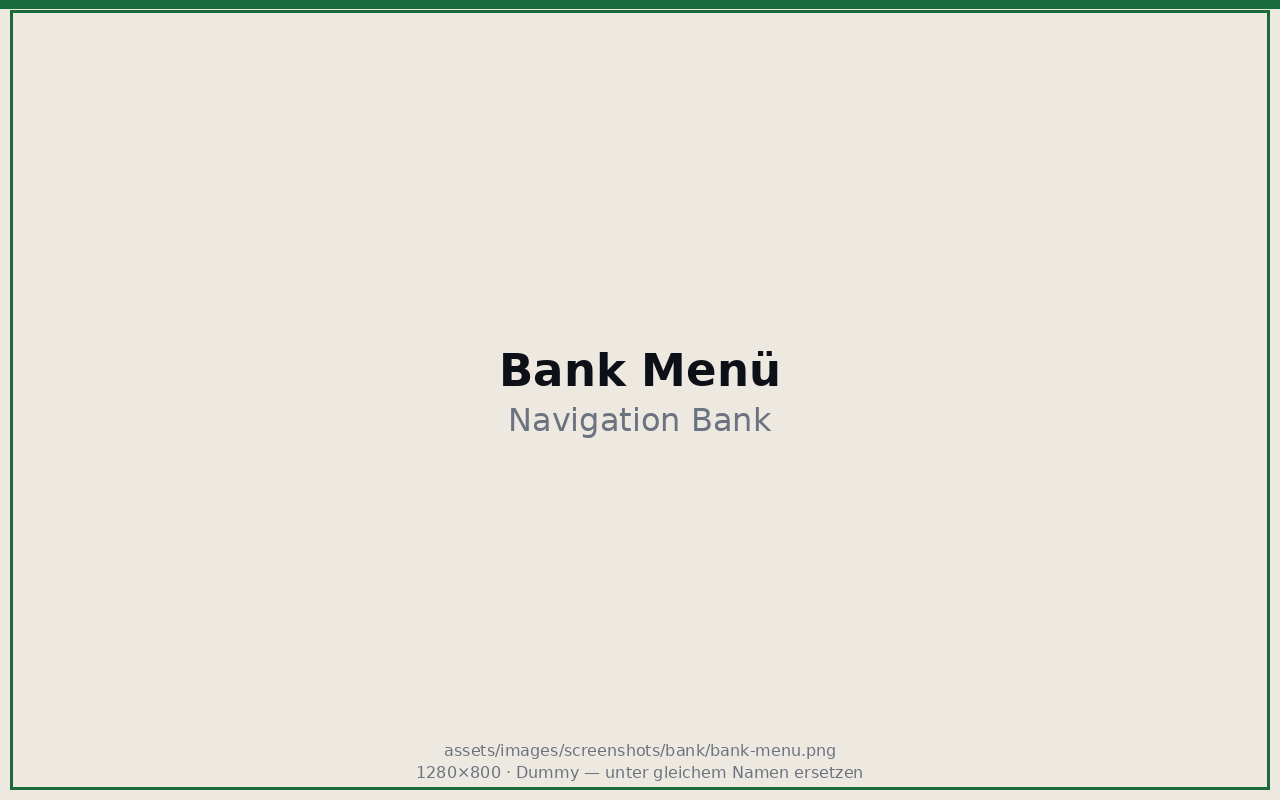 Menu Banca